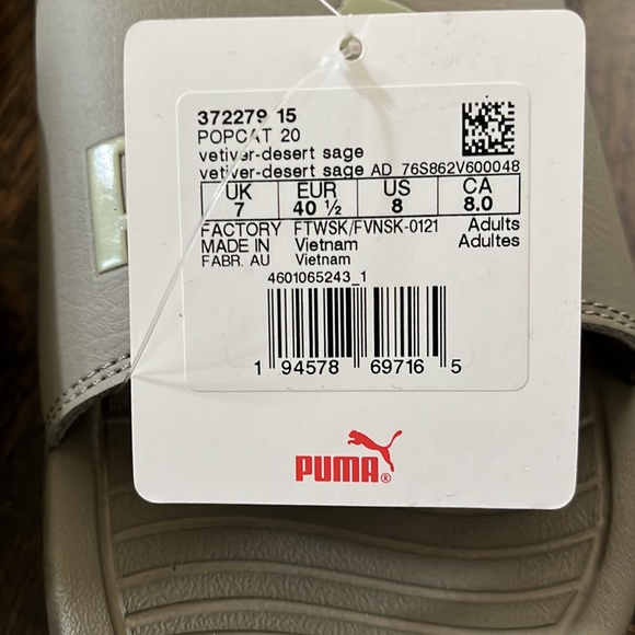 Men’s PUMA Popcat slides sz 8 - Picture 3 of 3